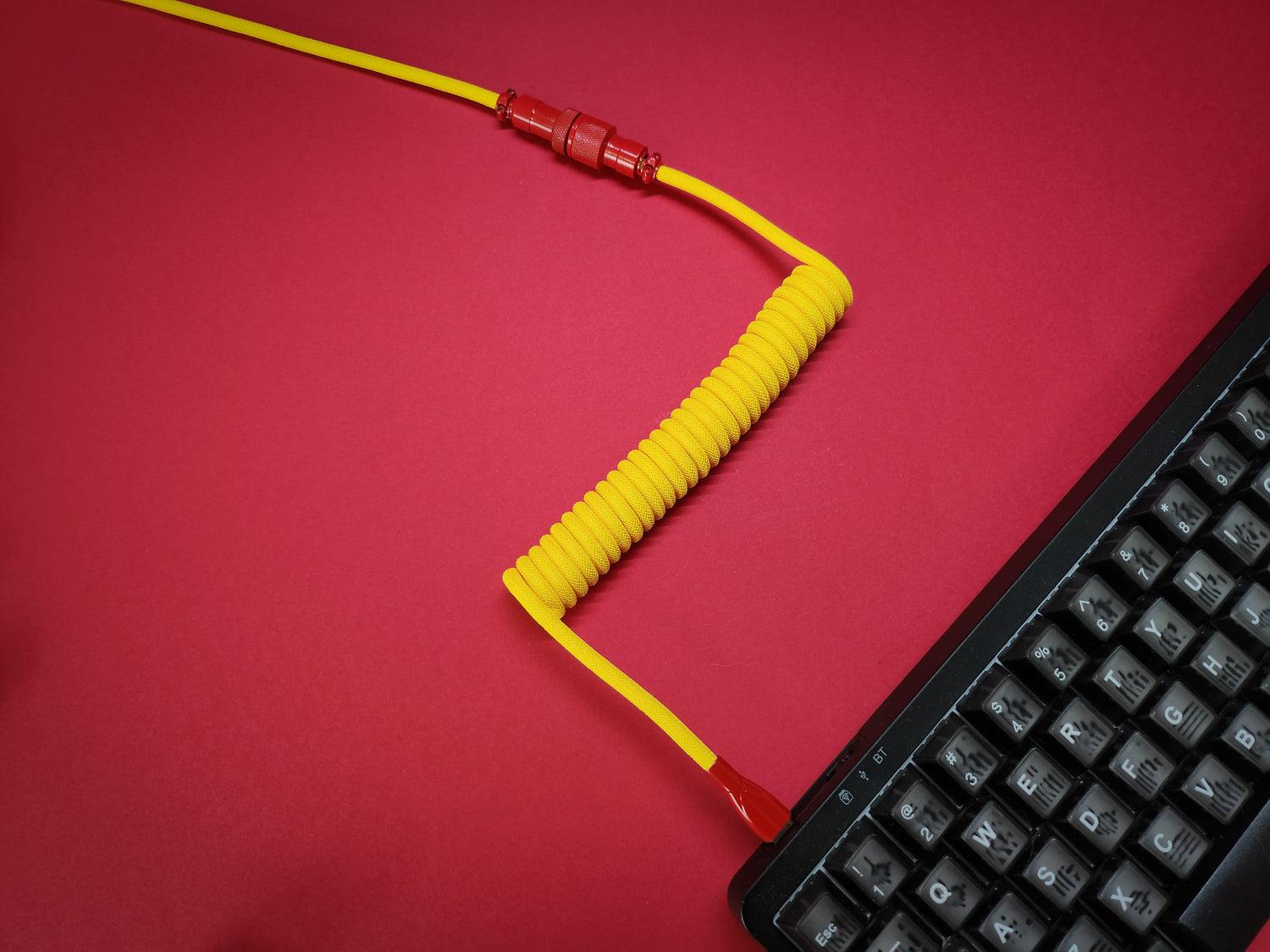 Saffron Yellow Coiled Aviator Cable