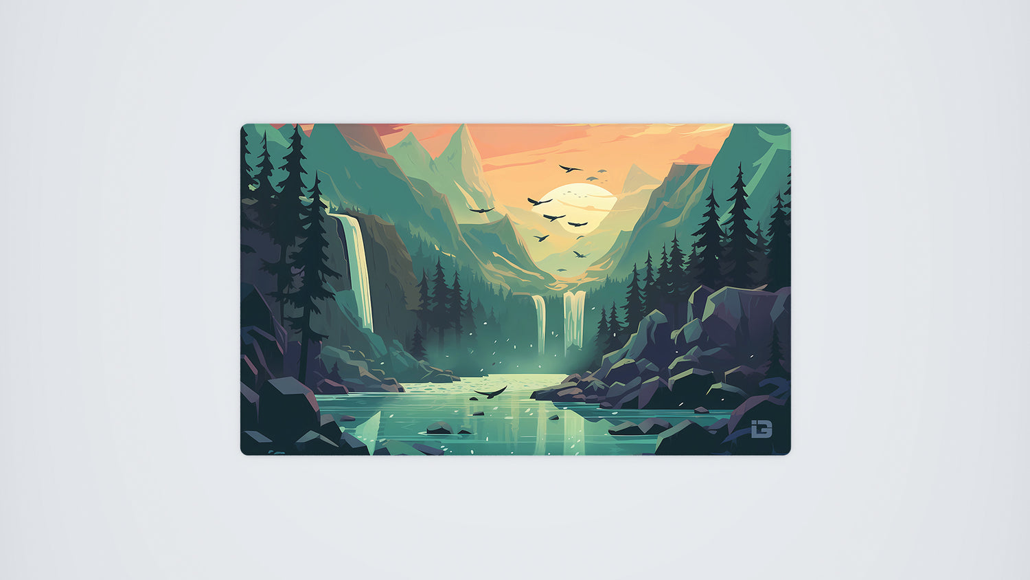 Tappetino da gioco Green Sunset