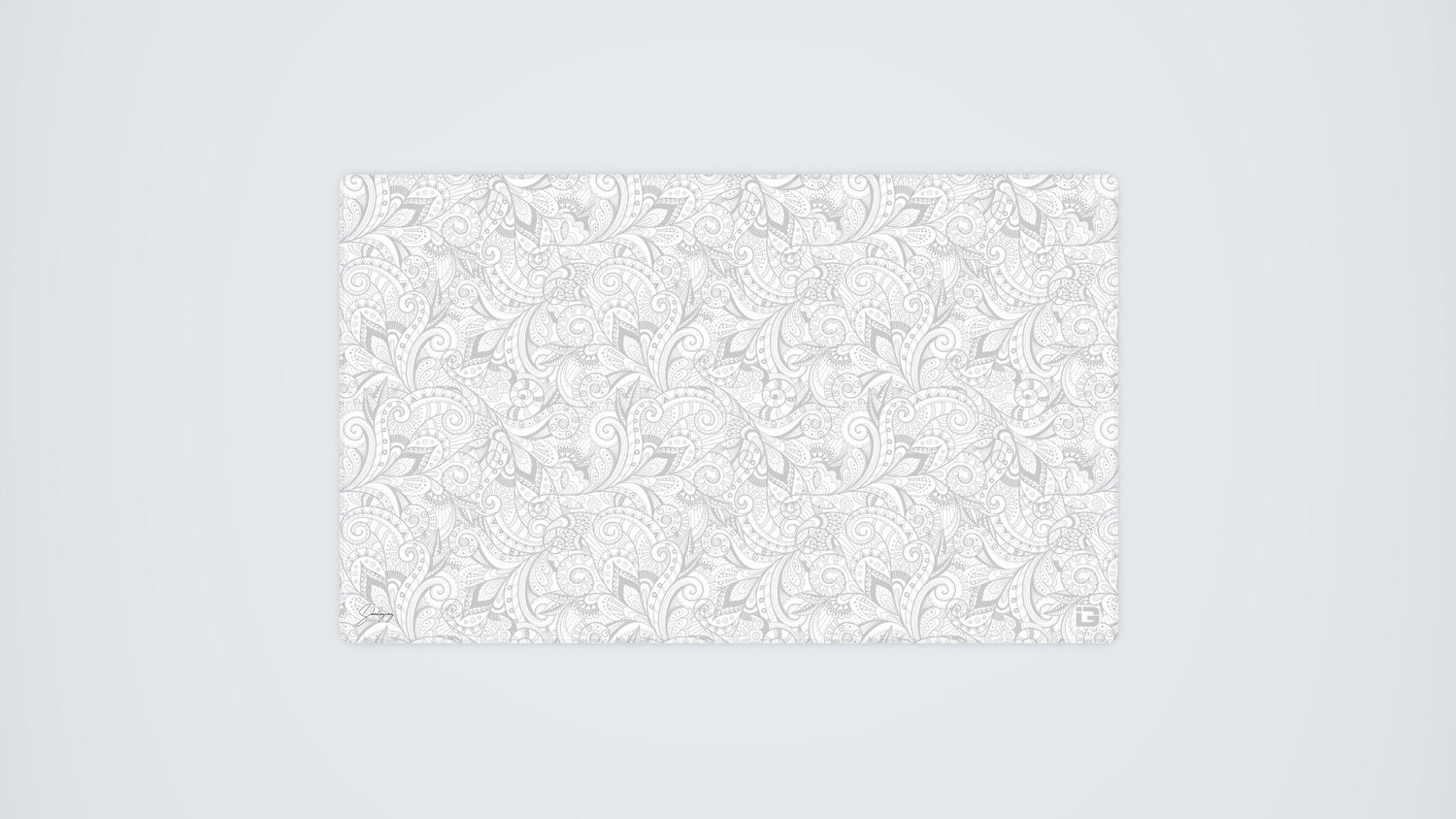 Florale - Tappeto da gioco bianco