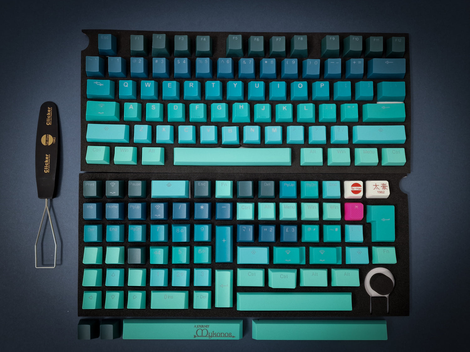 Zestaw nakładek na klawisze Mykonos