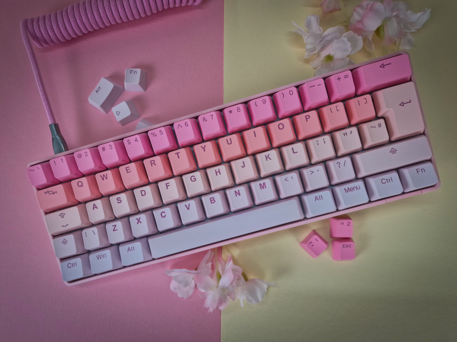 Zestaw nakładek na klawisze Backlight Sakura Michi