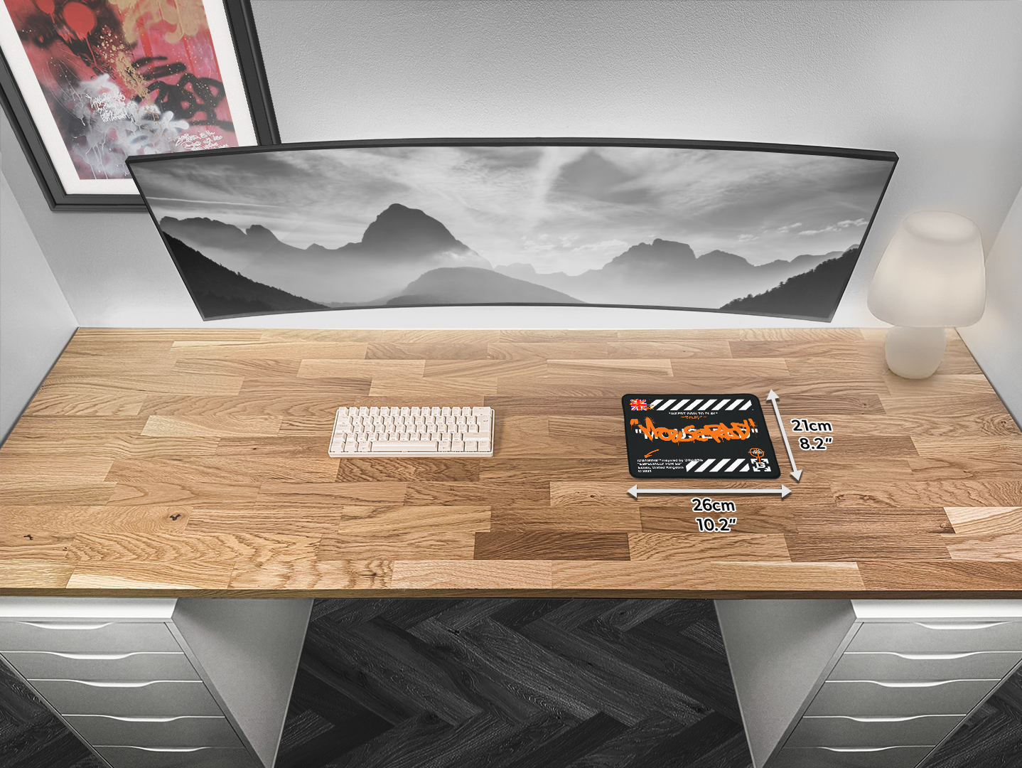 Graffiti Mousepad Black