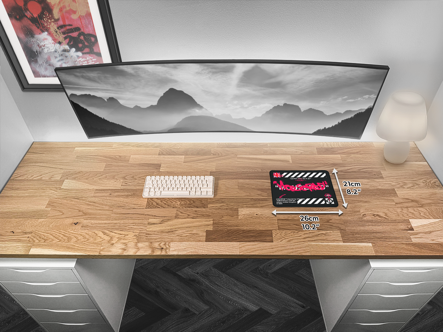 Graffiti Mousepad Black