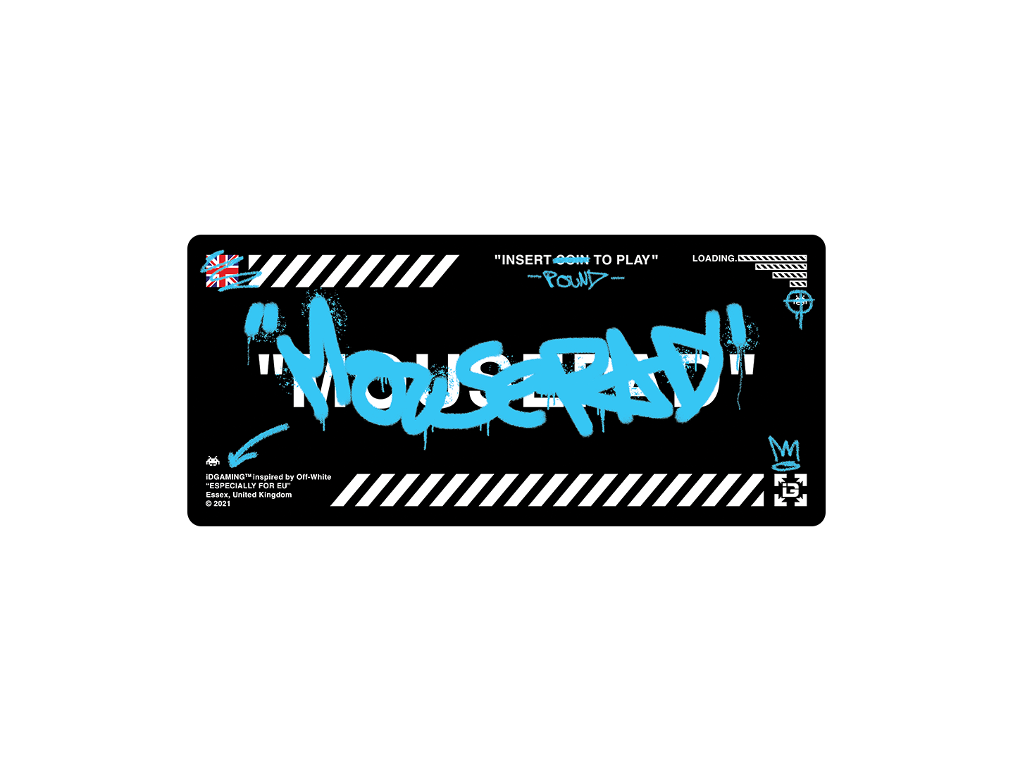 Graffiti Mousepad Black