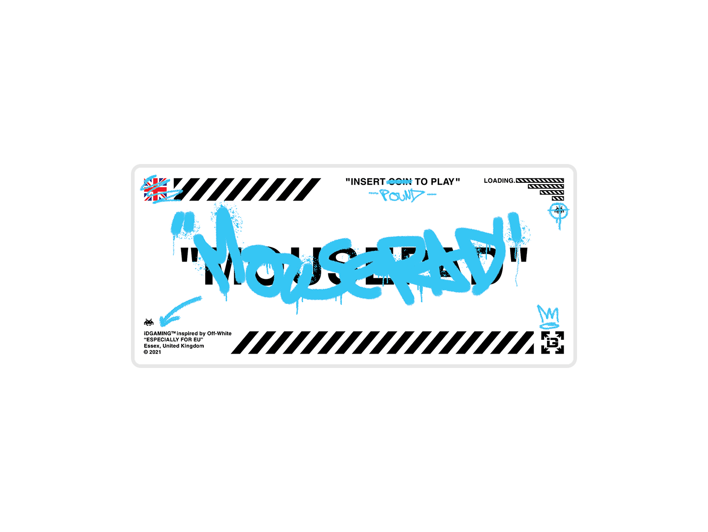 Graffiti Mousepad White