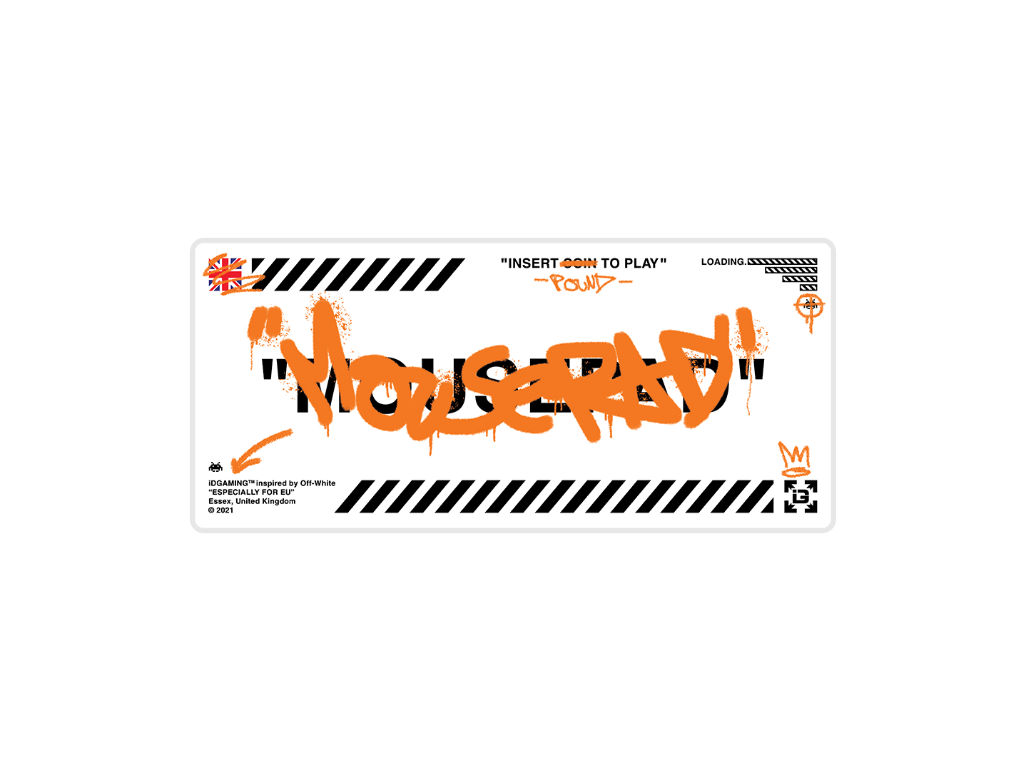 Graffiti Mousepad White