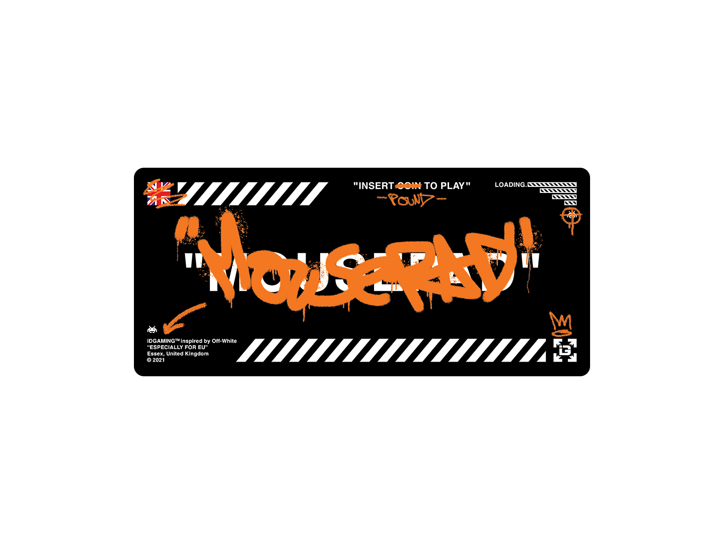 Graffiti Mousepad Black