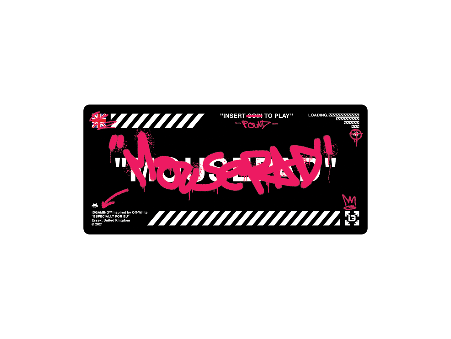 Graffiti Mousepad Black