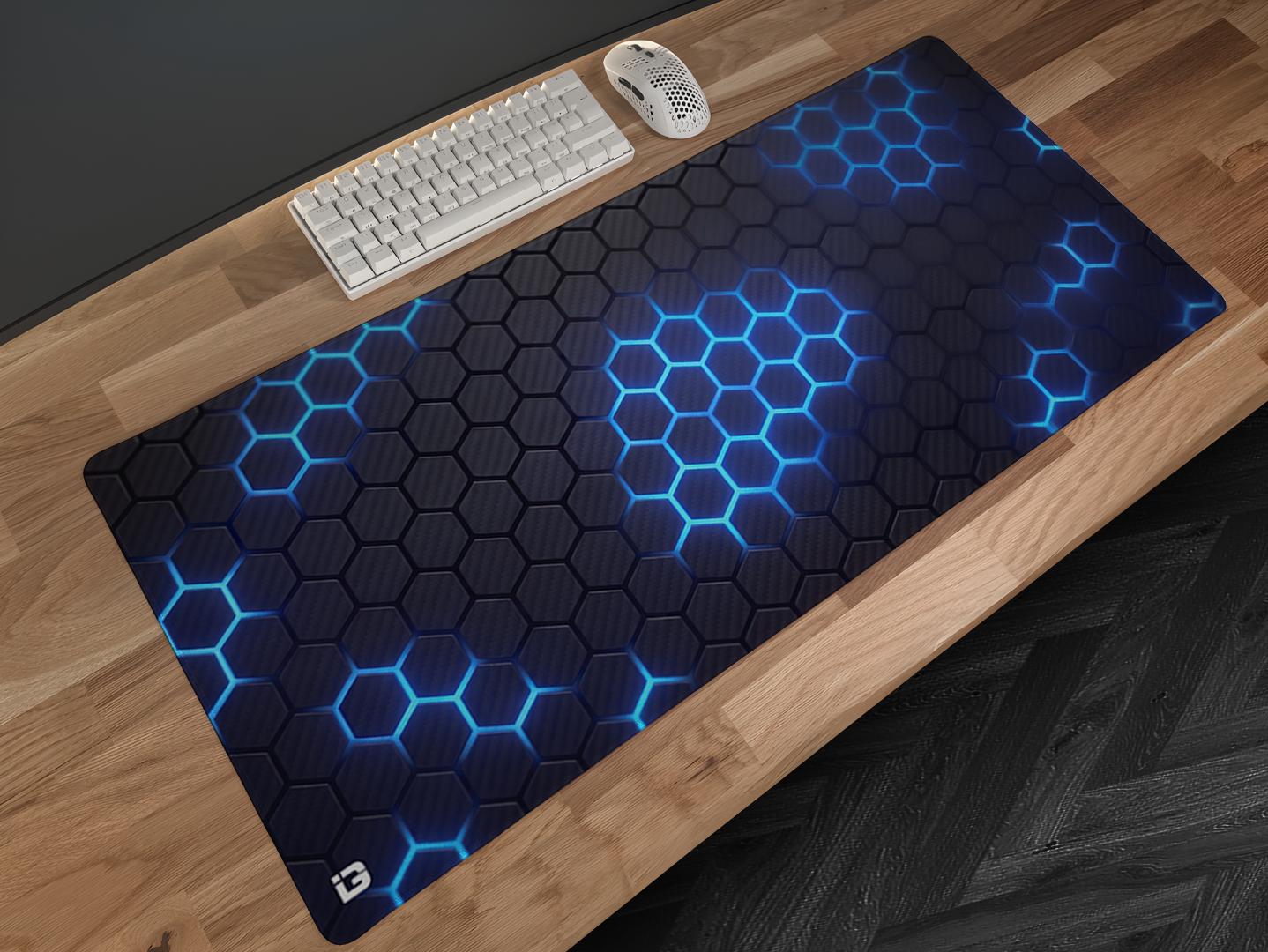 Hex Grid Blue