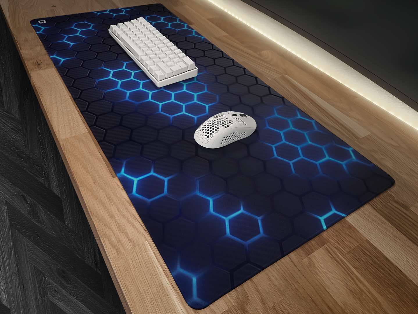 Hex Grid Blue