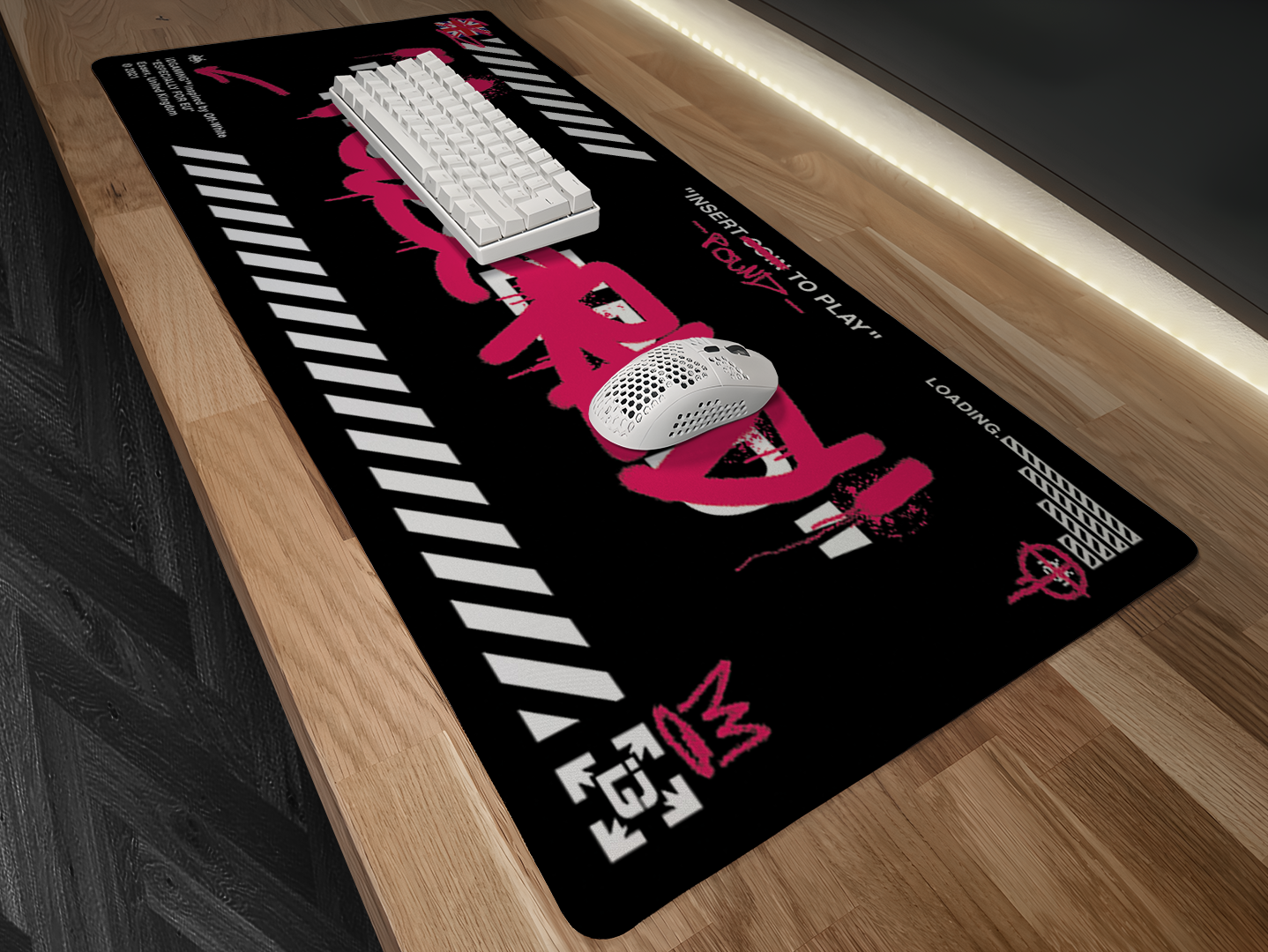 Graffiti Mousepad Black