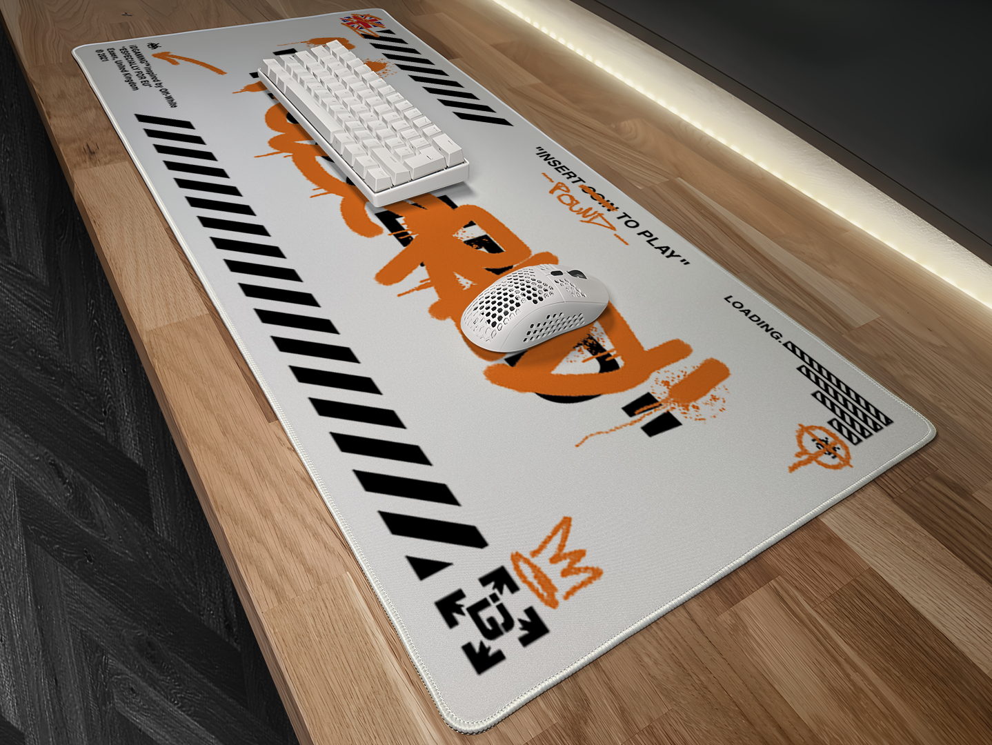 Graffiti Mousepad White