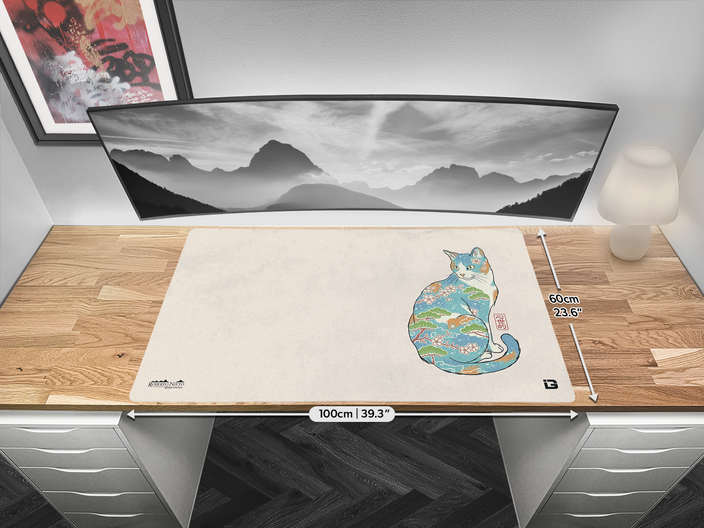 Ukiyo Blue Cat