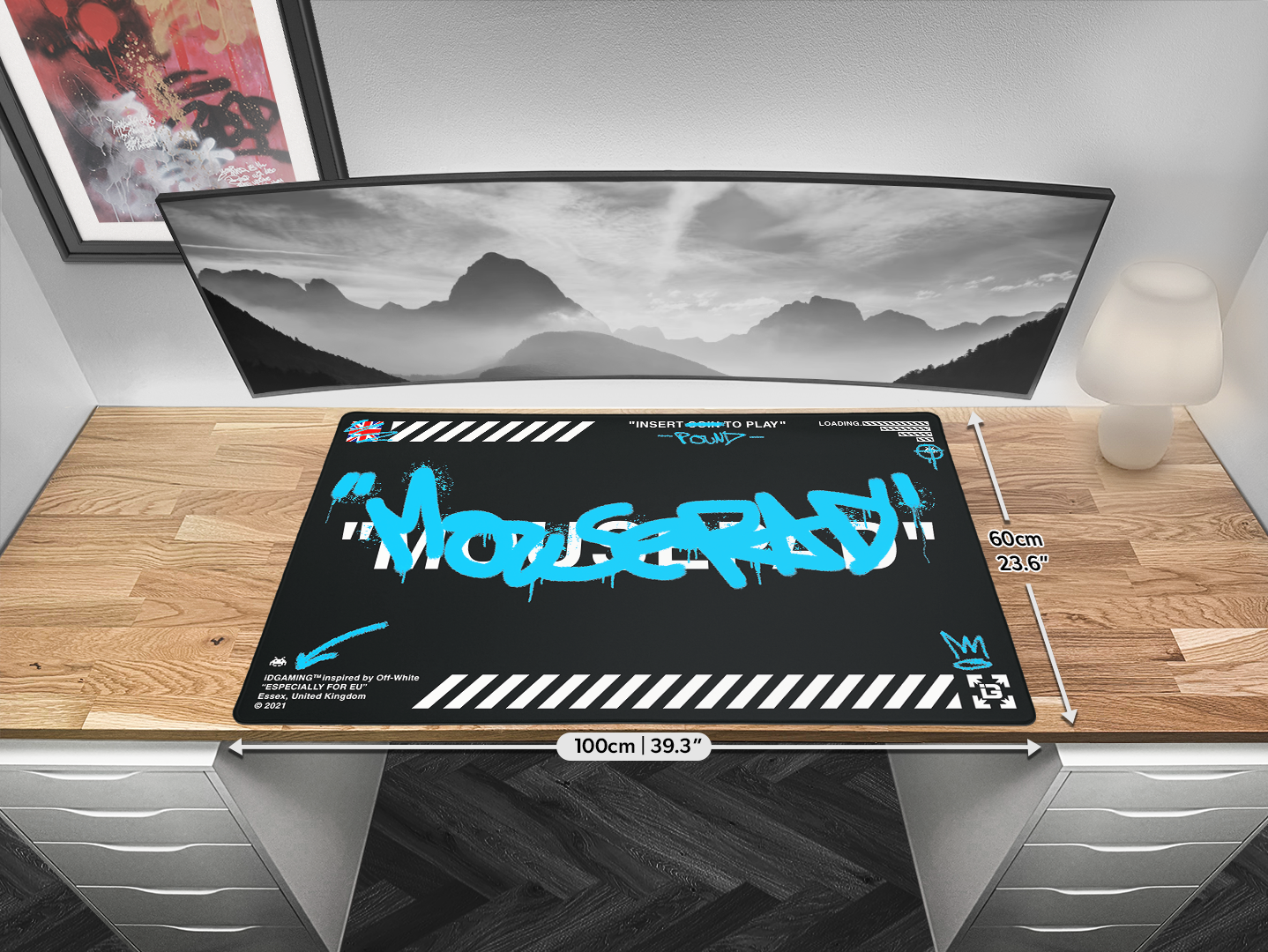 Graffiti Mousepad Black