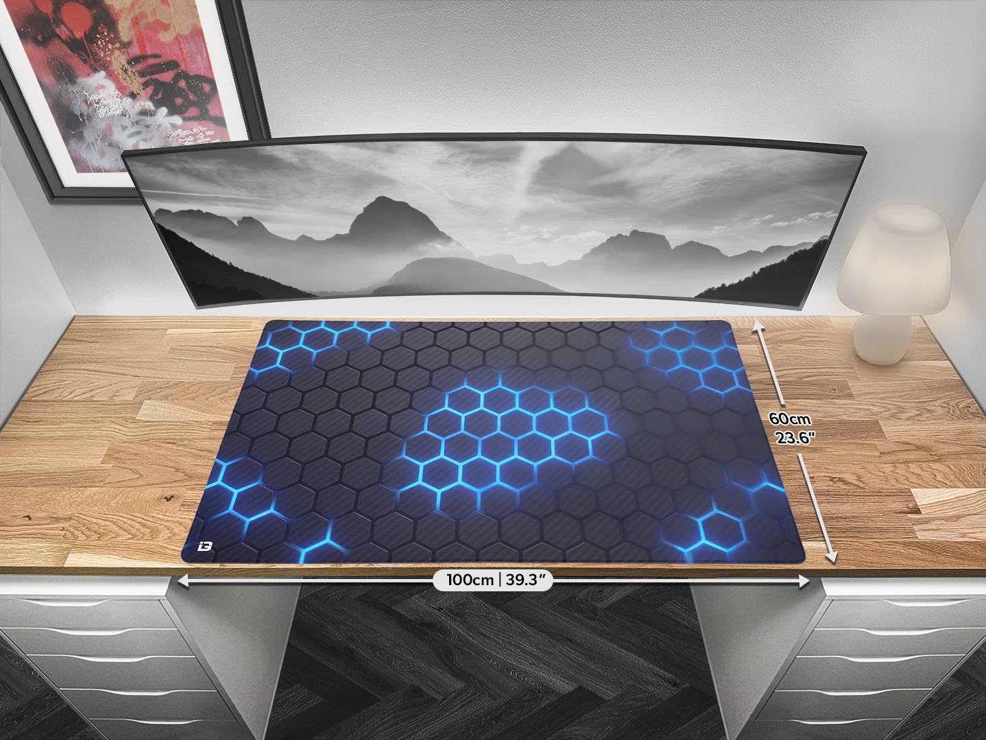 Hex Grid Blue