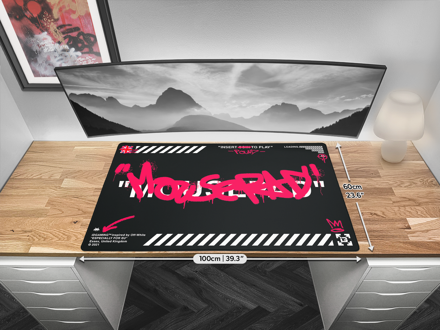 Graffiti Mousepad Black