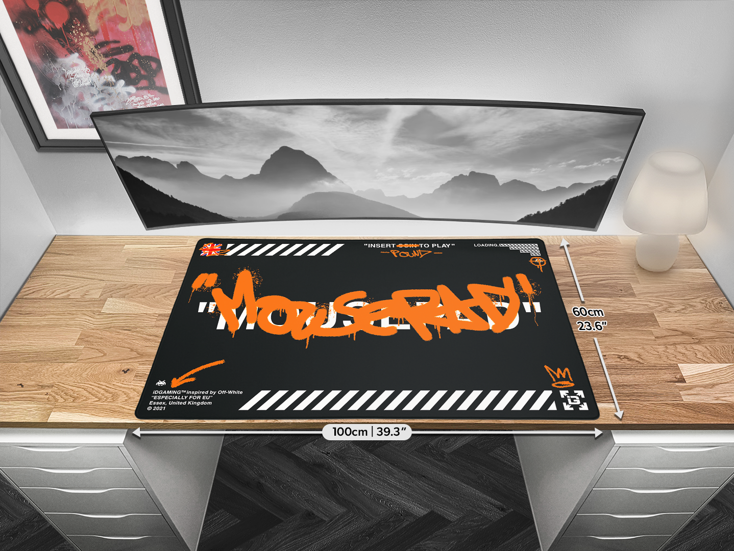 Graffiti Mousepad Black