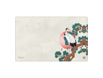Crane On Pine Branch
