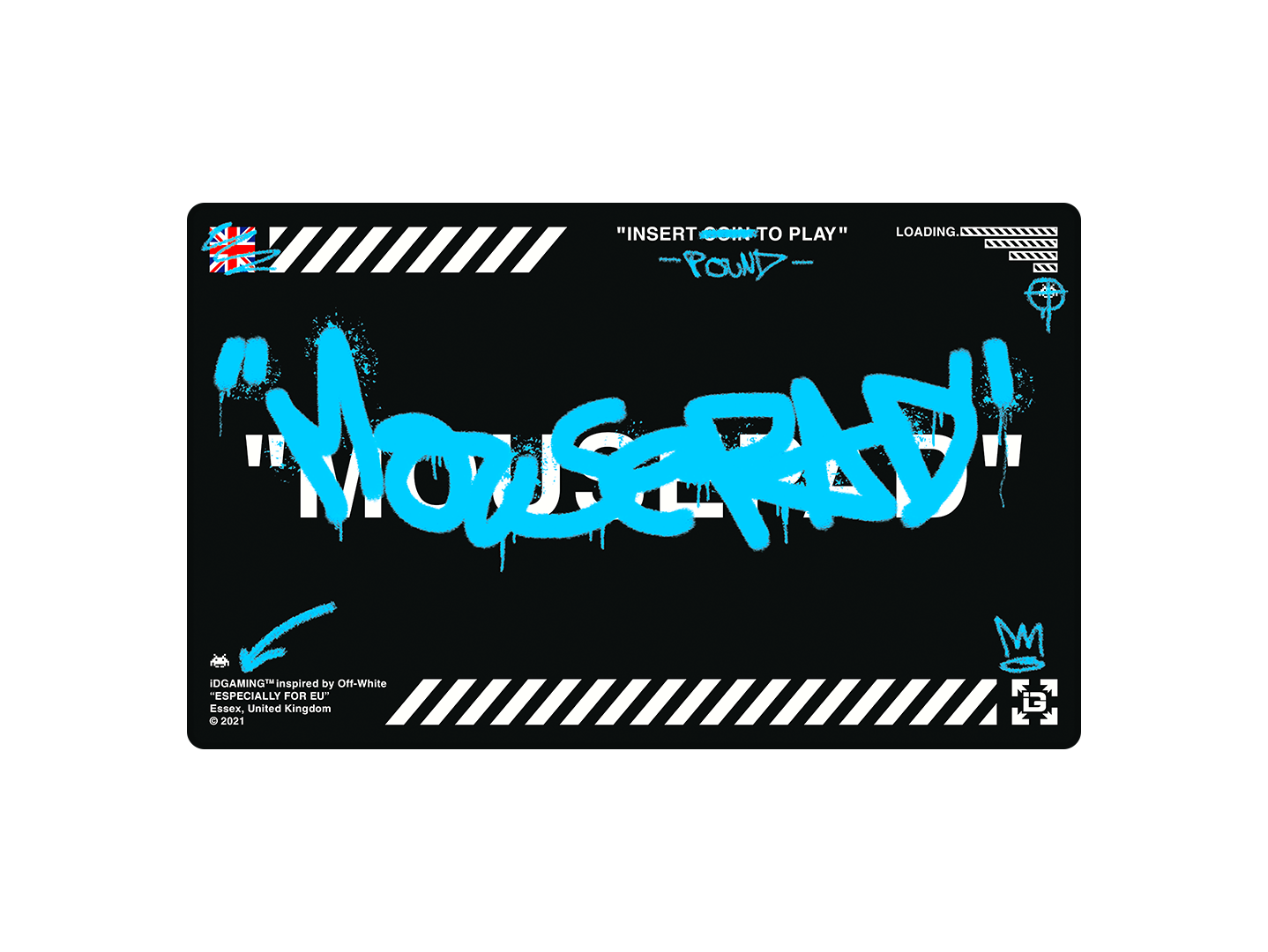 Graffiti Mousepad Black