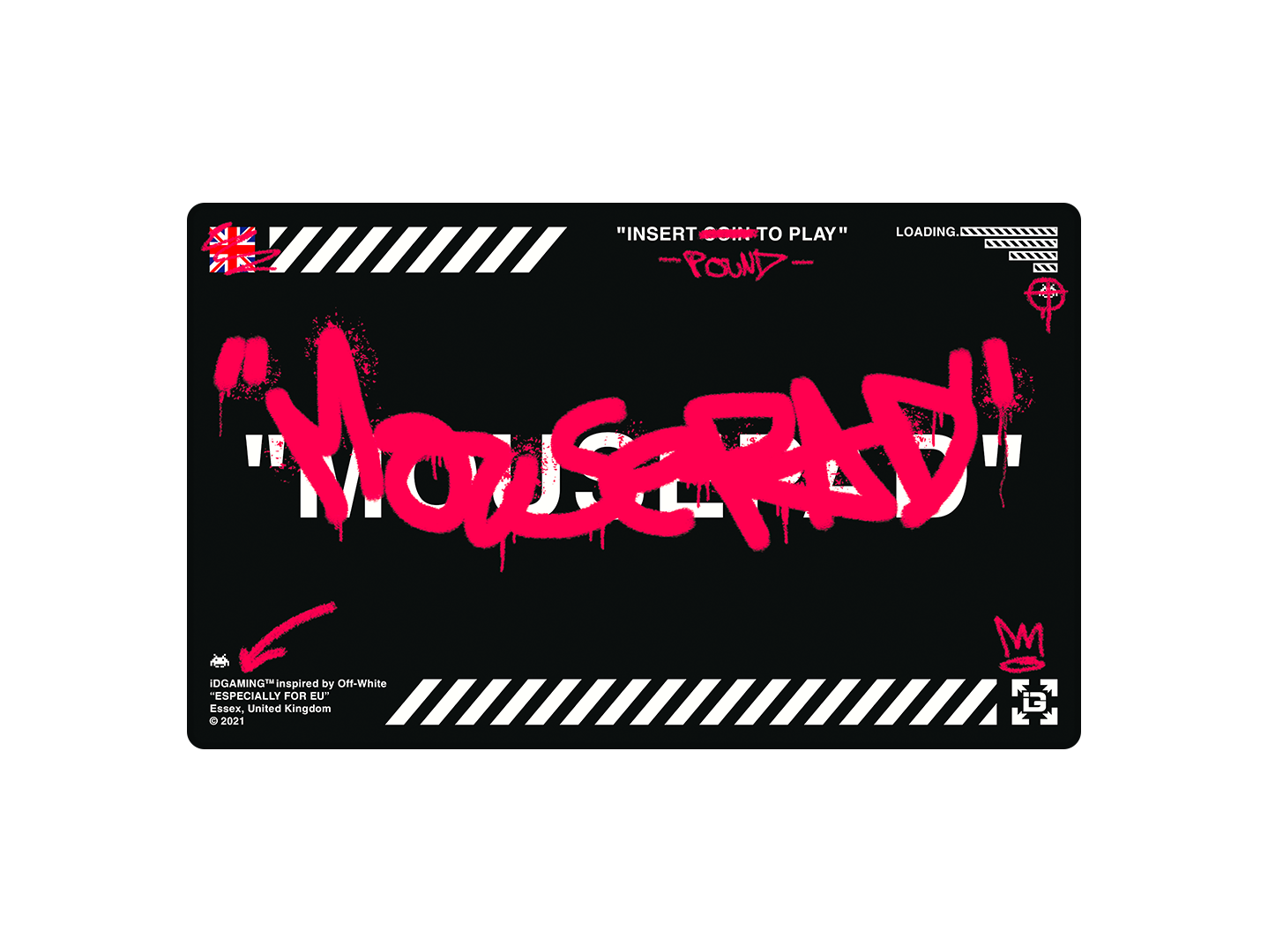 Graffiti Mousepad Black