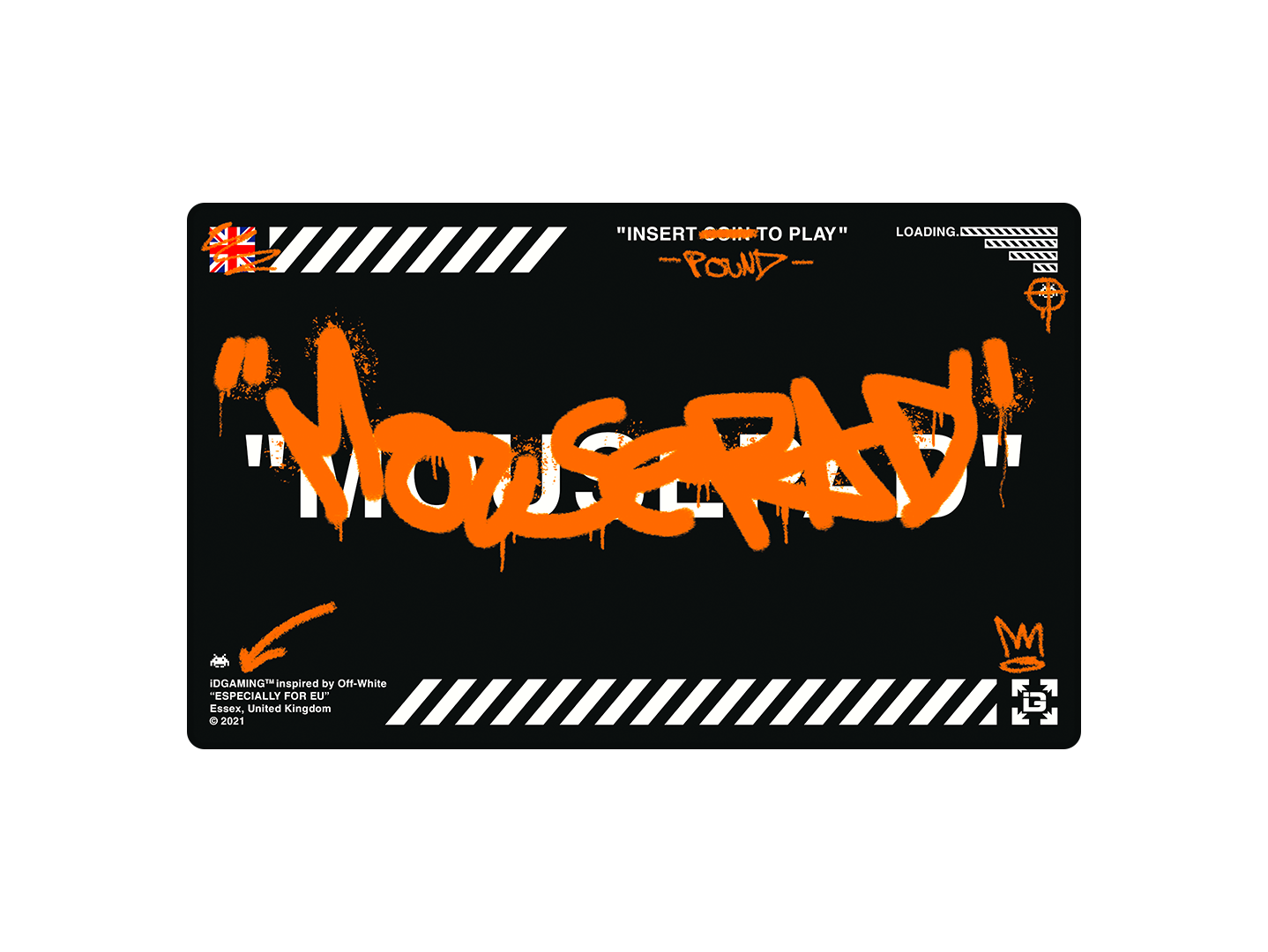 Graffiti Mousepad Black