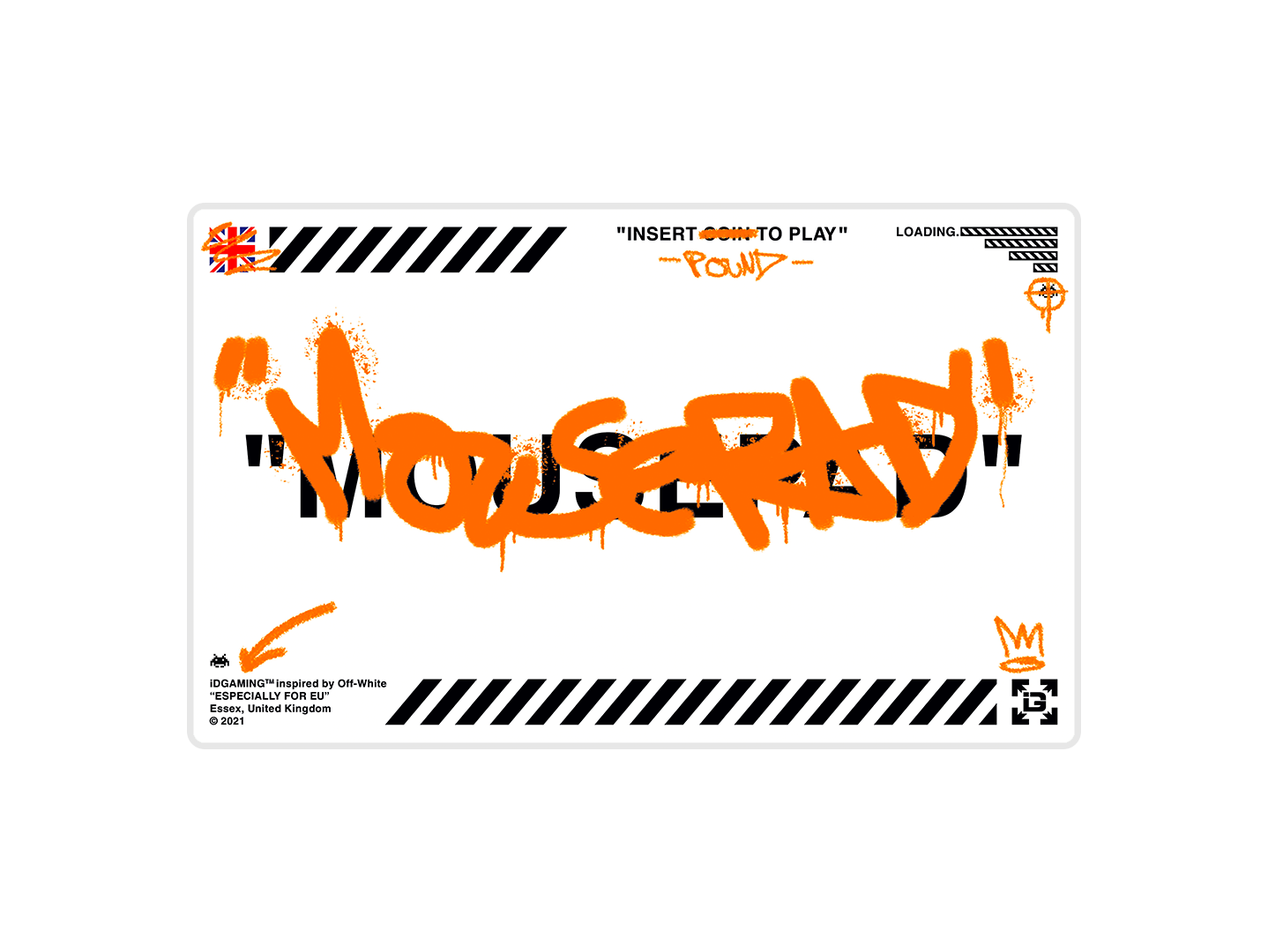 Graffiti Mousepad White