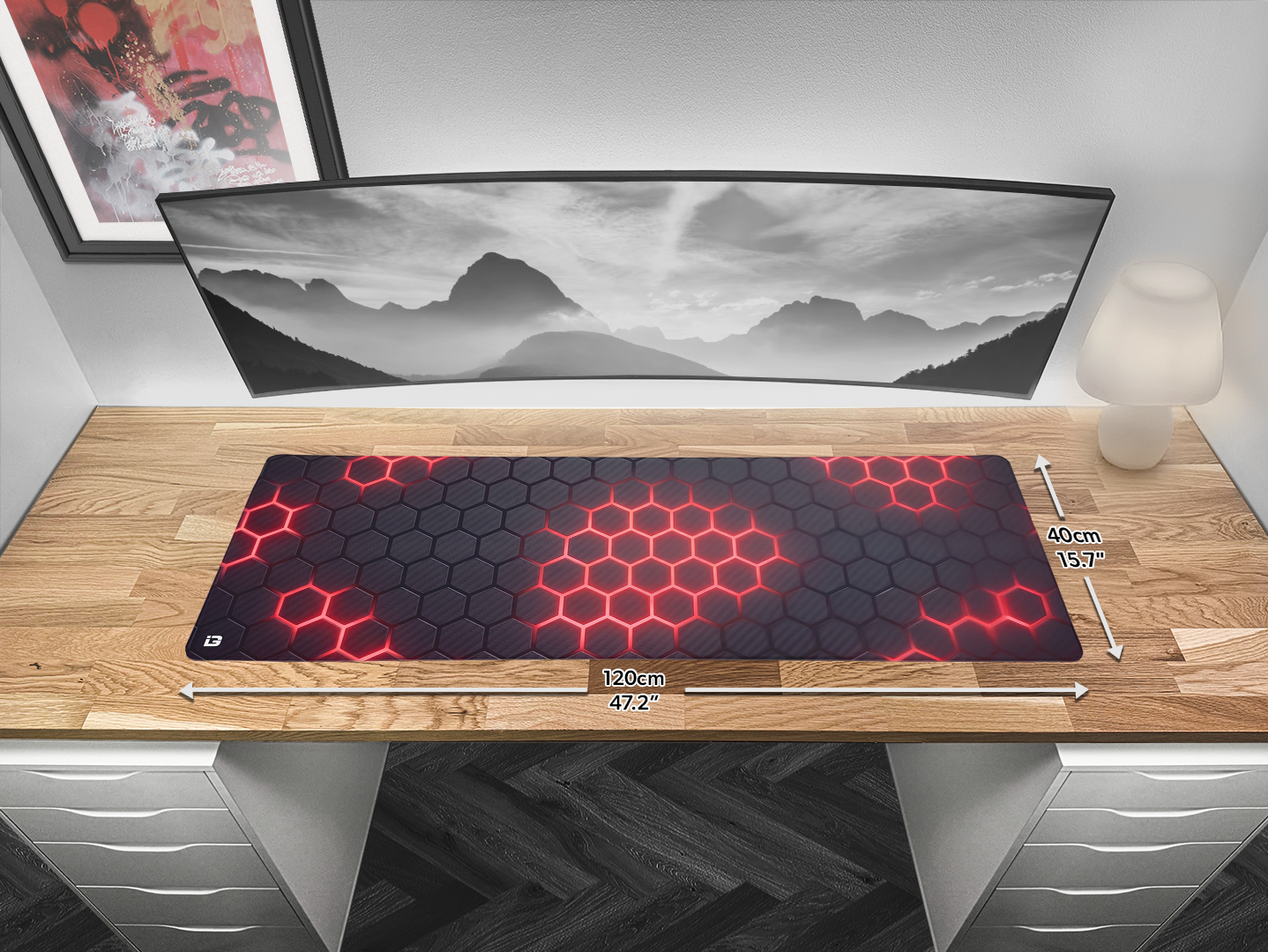 Hex Grid Red