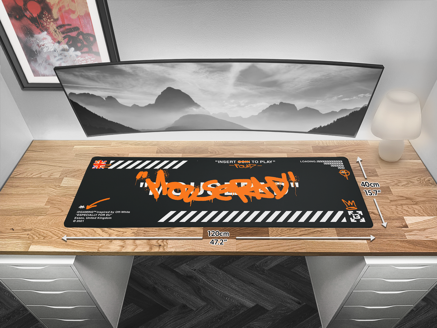 Graffiti Mousepad Black