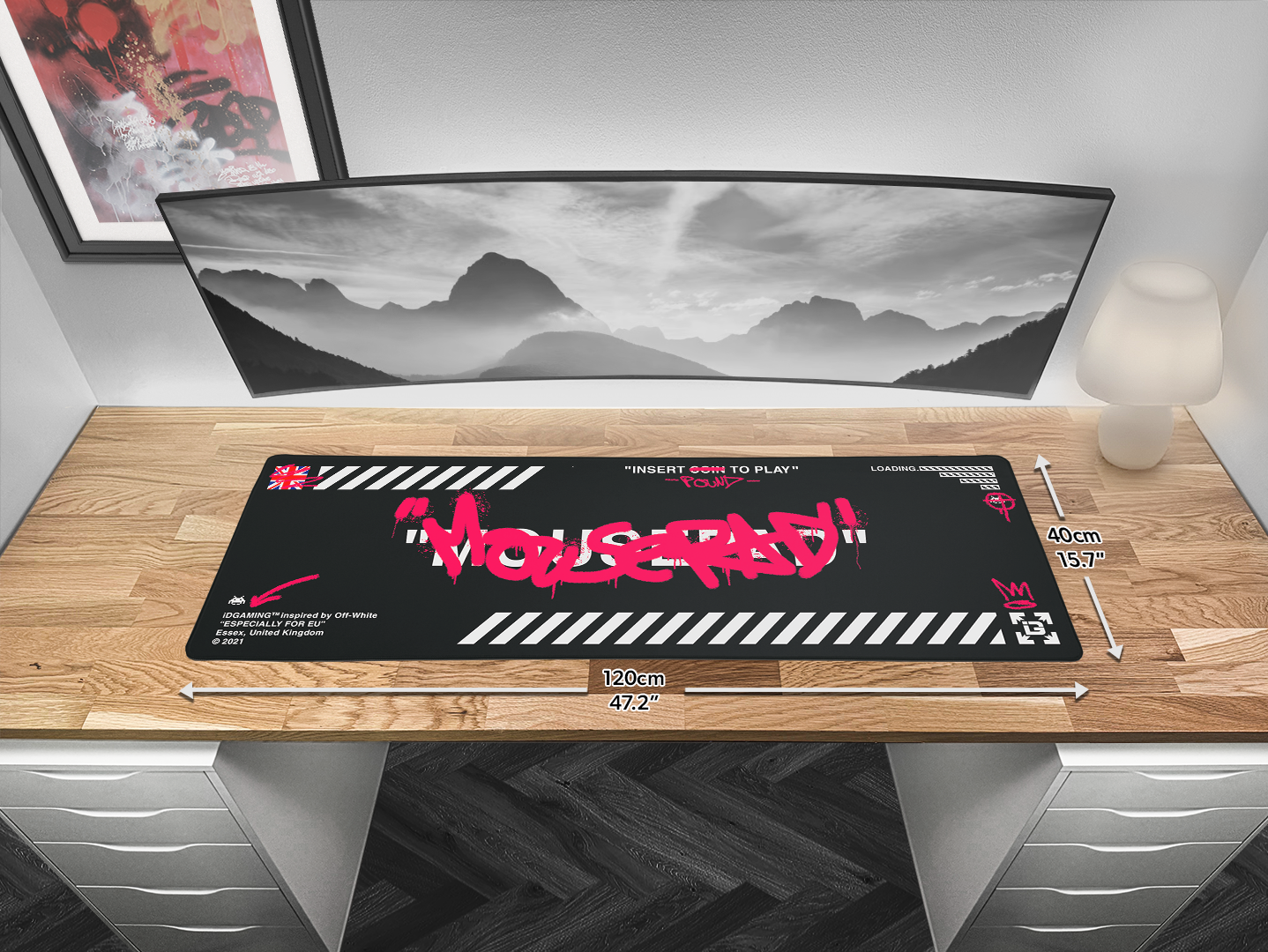 Graffiti Mousepad Black