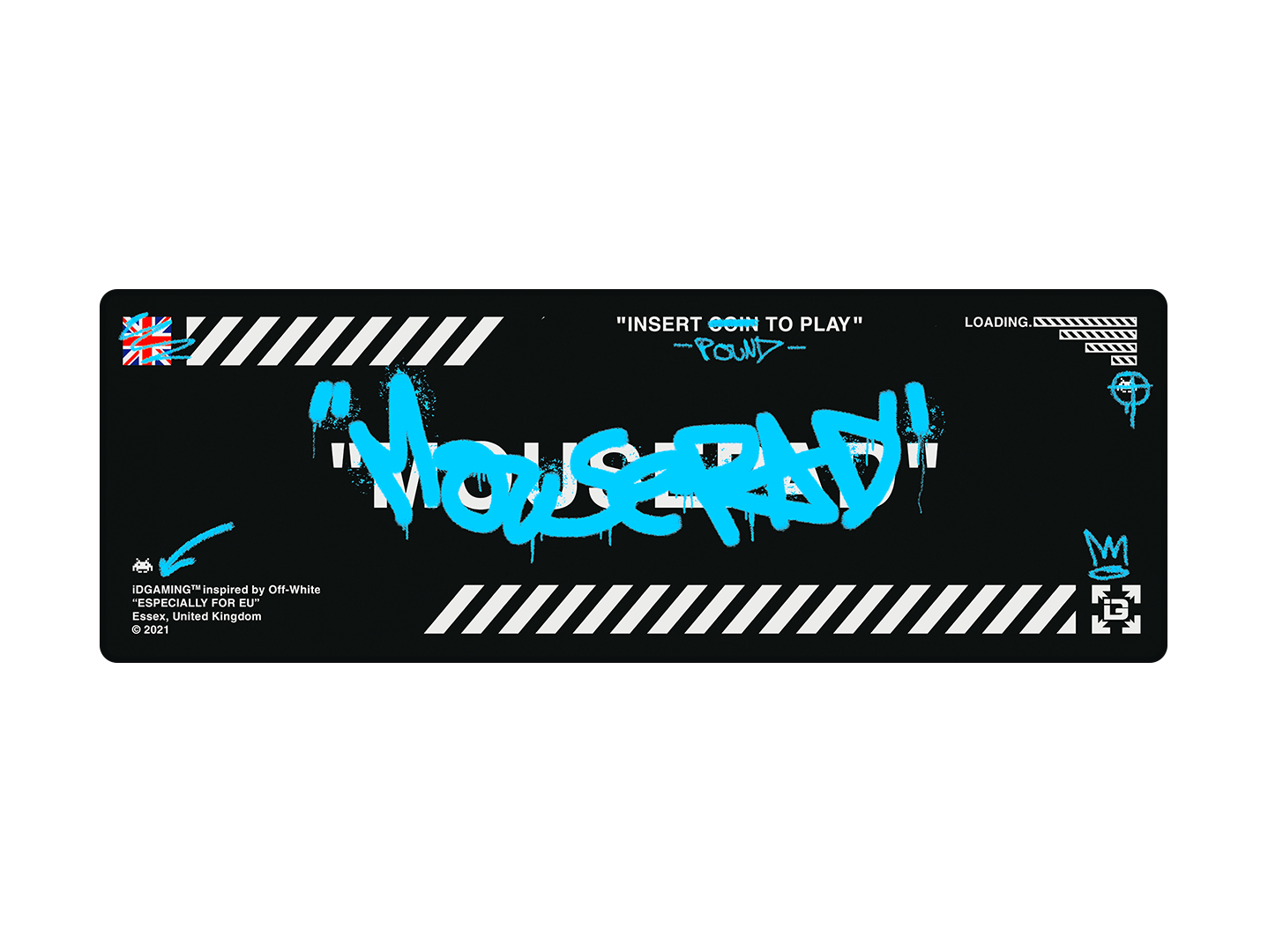 Graffiti Mousepad Black