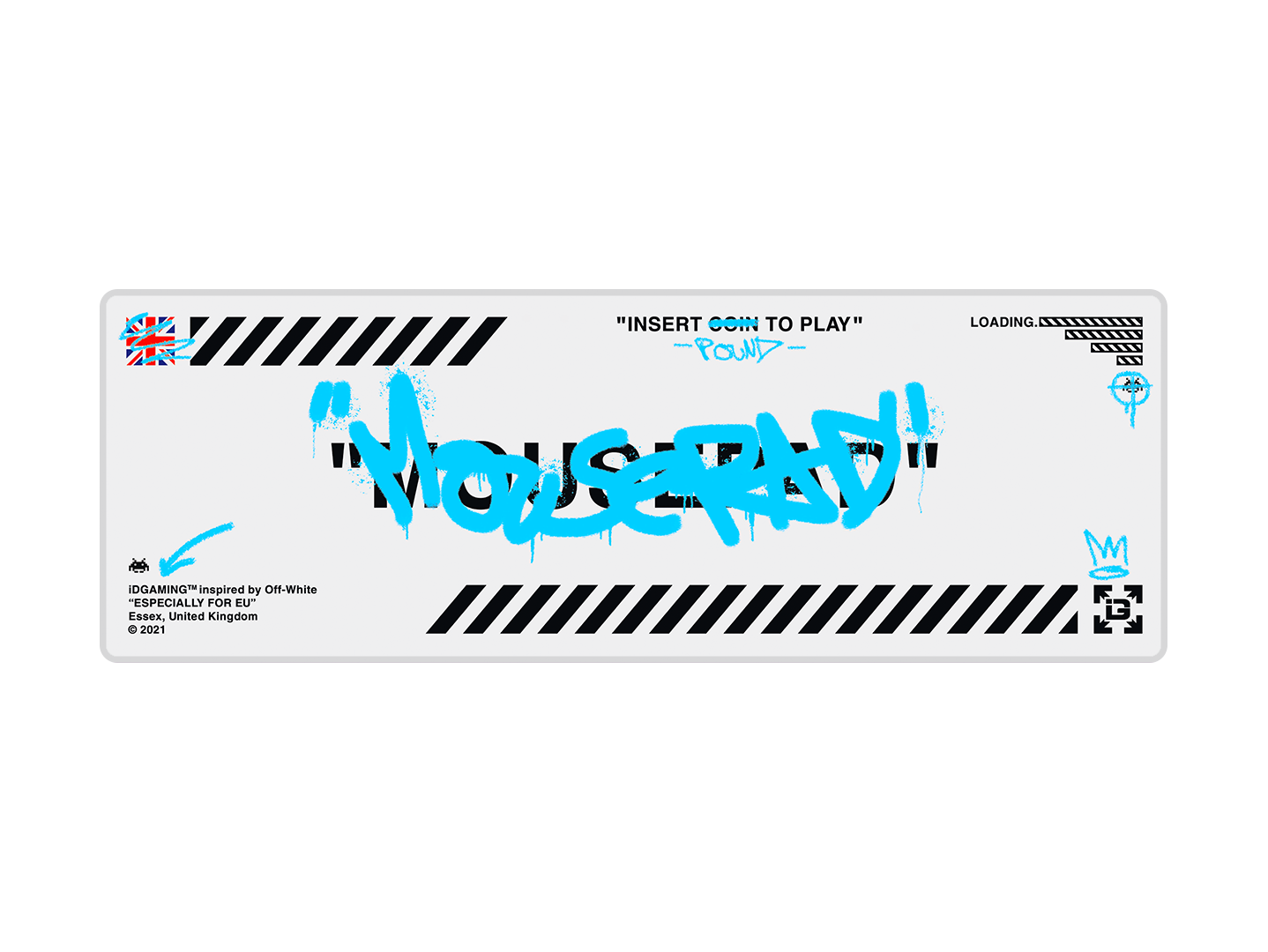 Graffiti Mousepad White