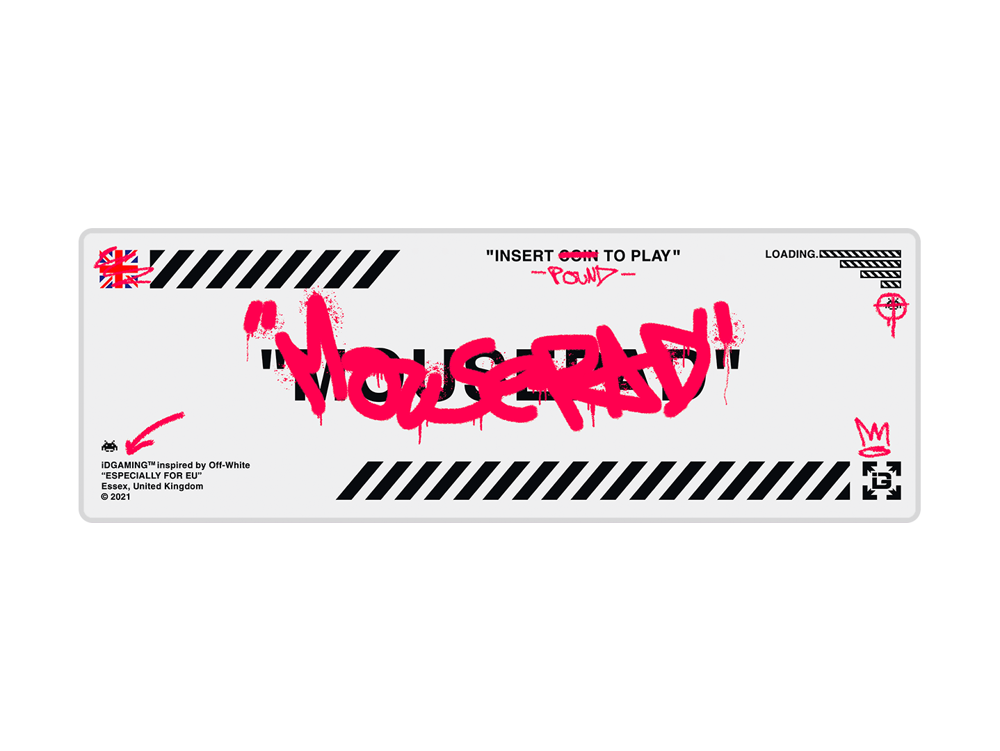 Graffiti Mousepad White