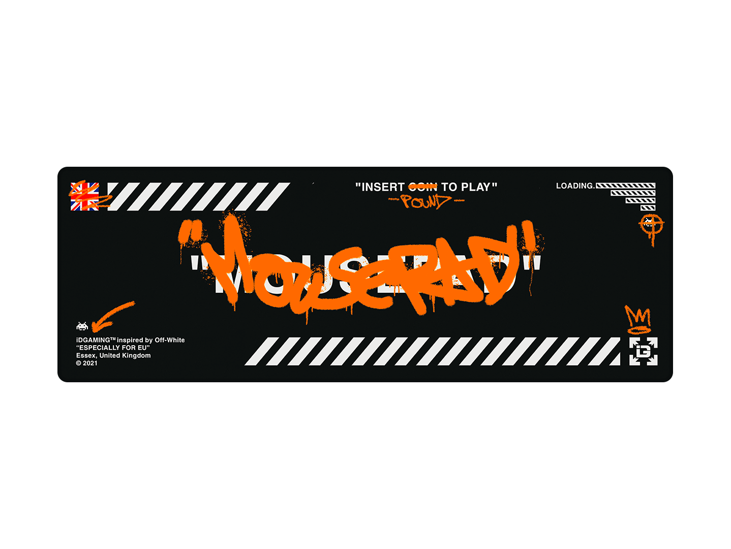 Graffiti Mousepad Black