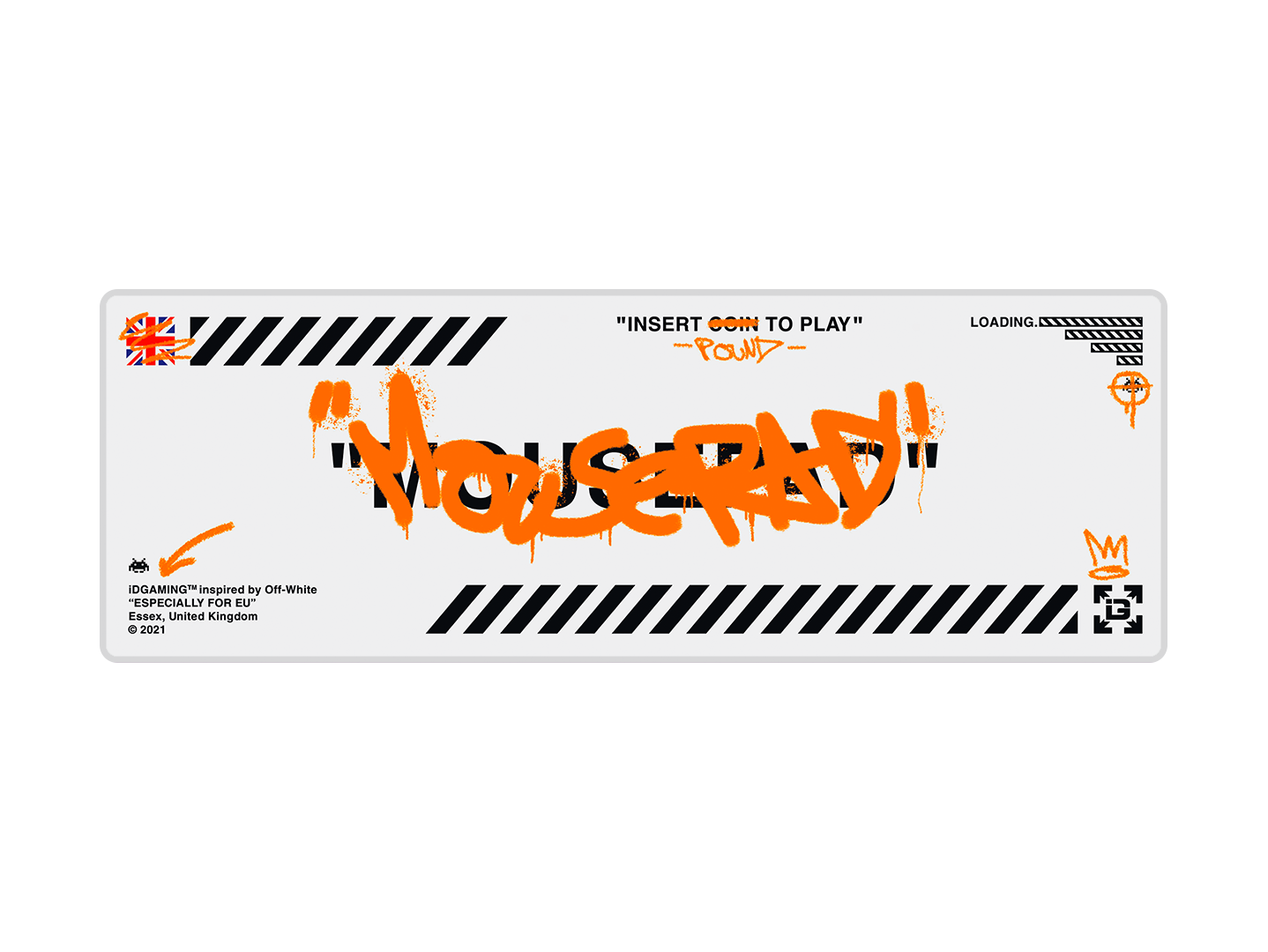 Graffiti Mousepad White