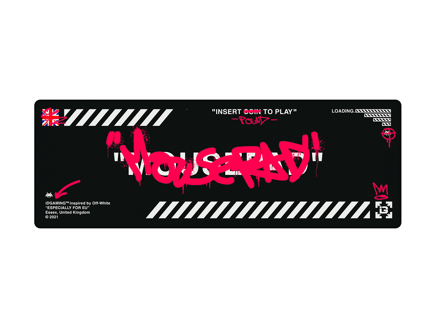 Graffiti Mousepad Black