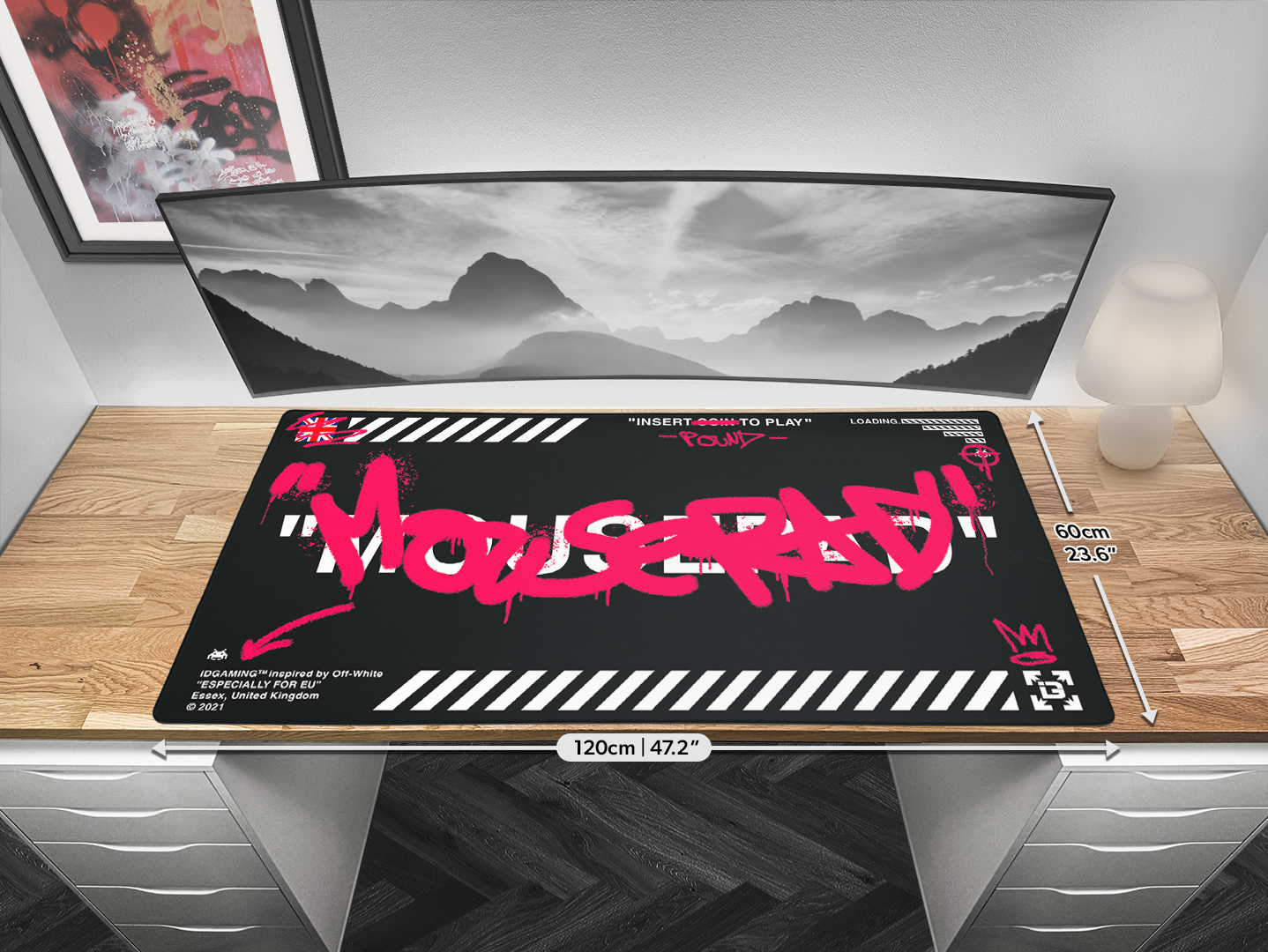 Graffiti Mousepad Black