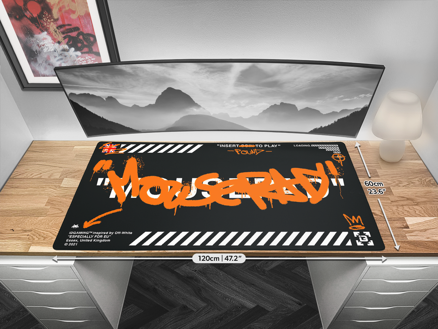 Graffiti Mousepad Black
