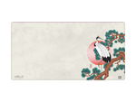 Crane On Pine Branch