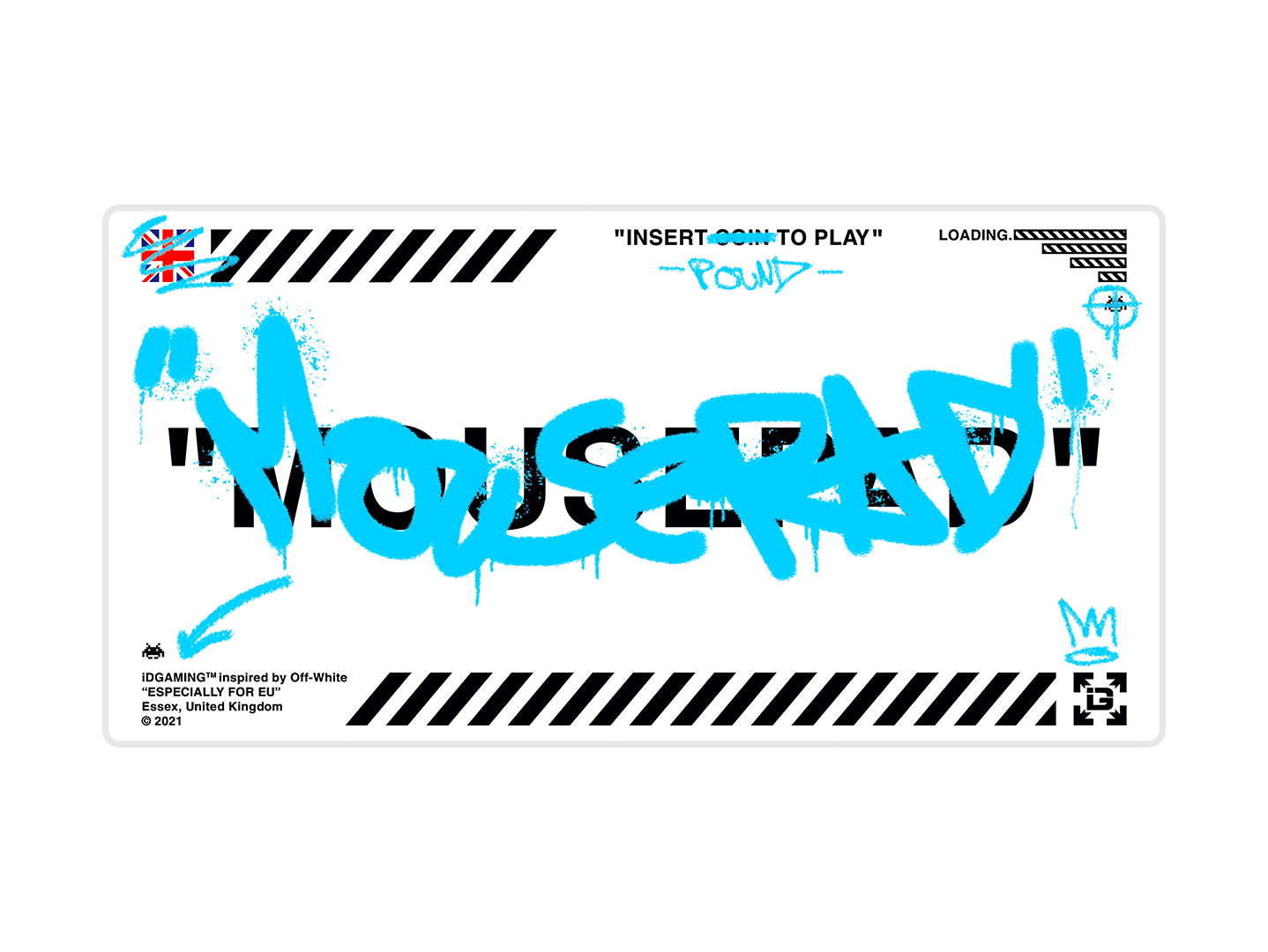 Graffiti Mousepad White