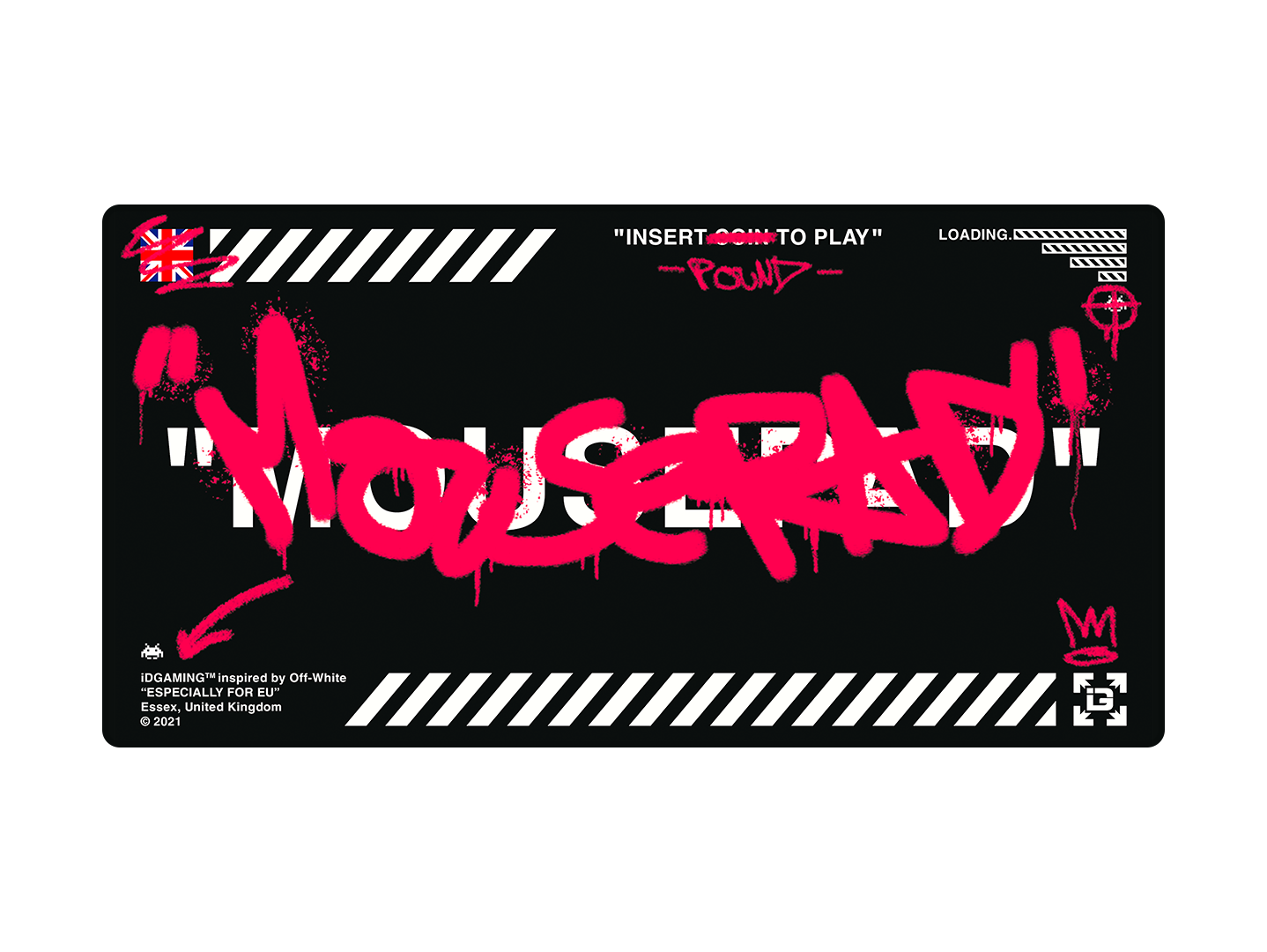 Graffiti Mousepad Black