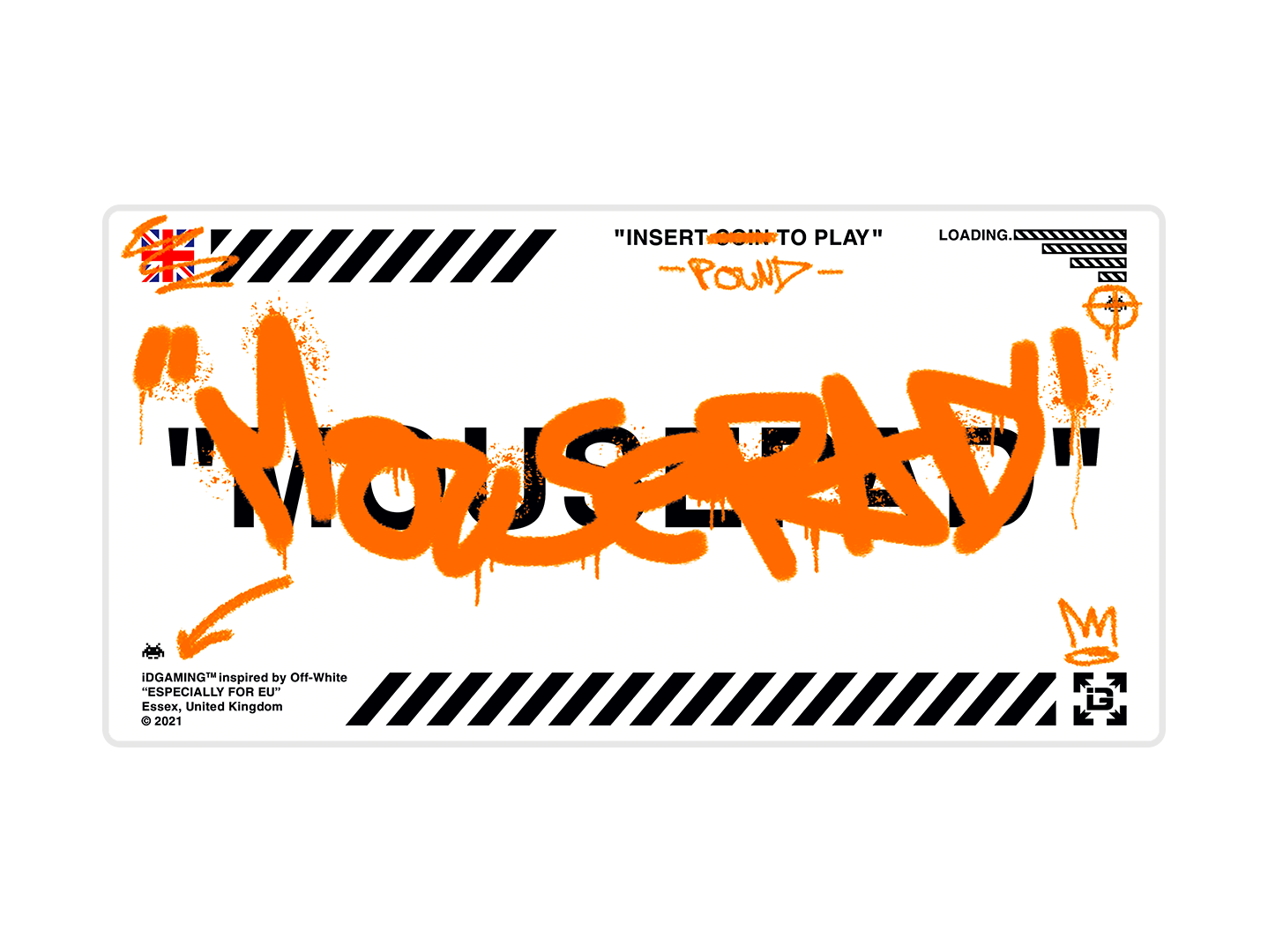 Graffiti Mousepad White