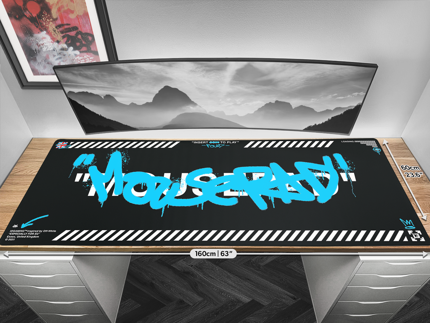 Graffiti Mousepad Black