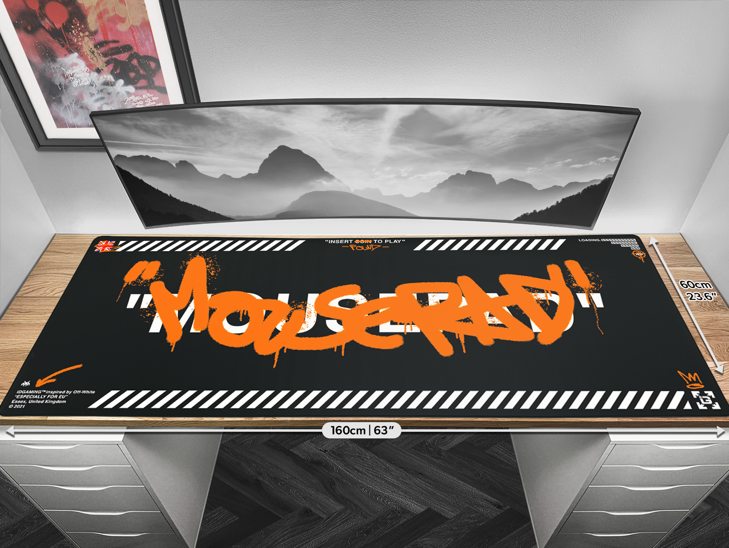 Graffiti Mousepad Black