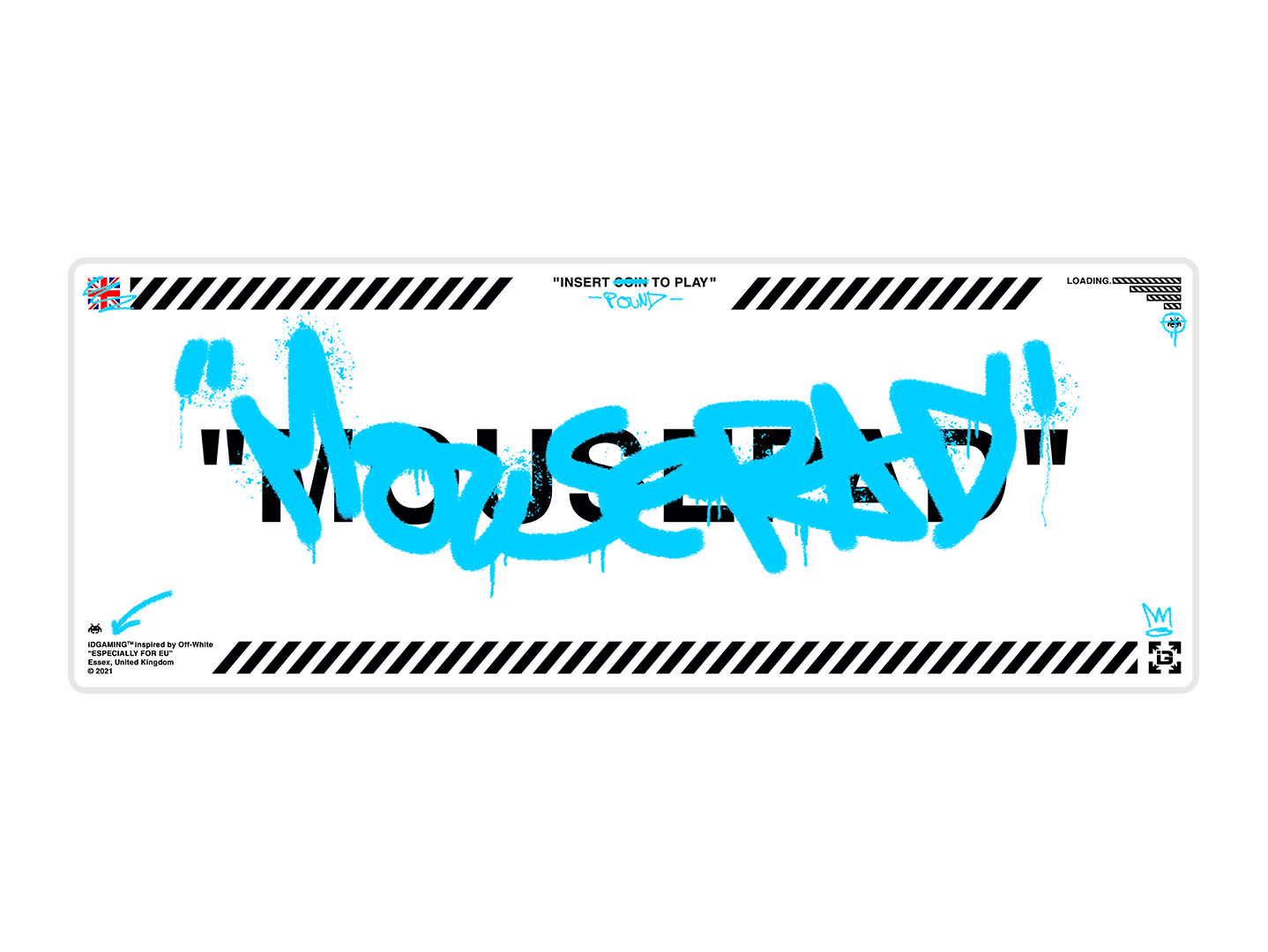 Graffiti Mousepad White