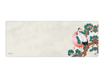 Crane On Pine Branch