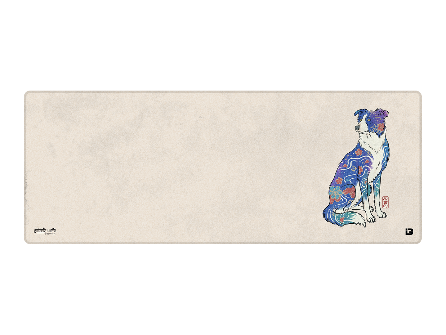 Floral Border Collie
