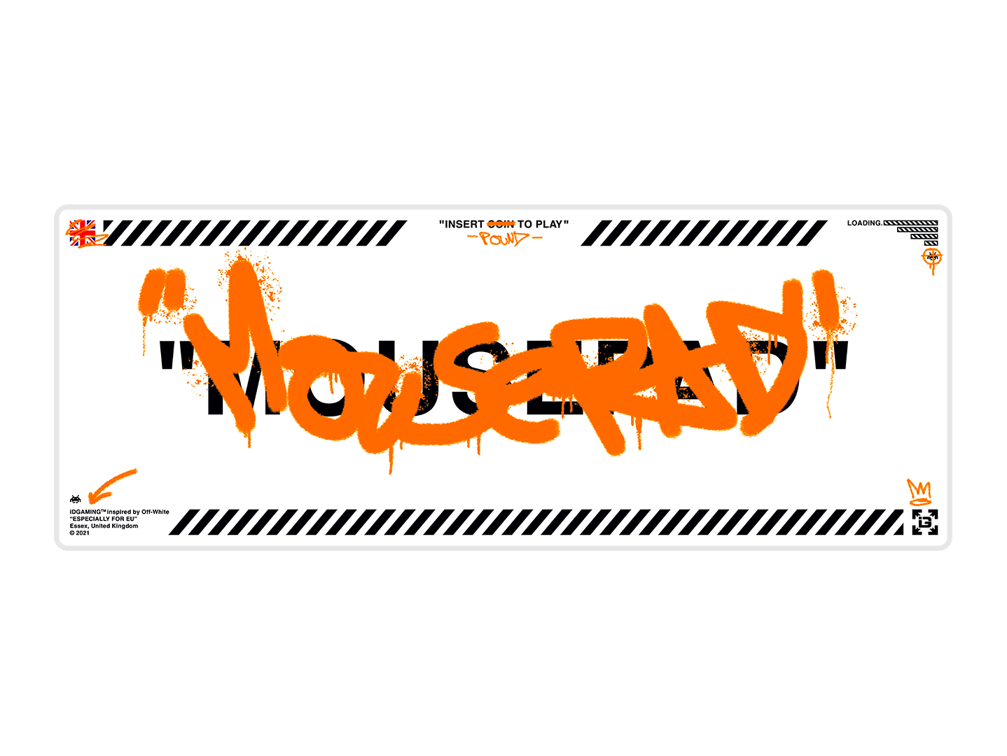 Graffiti Mousepad White