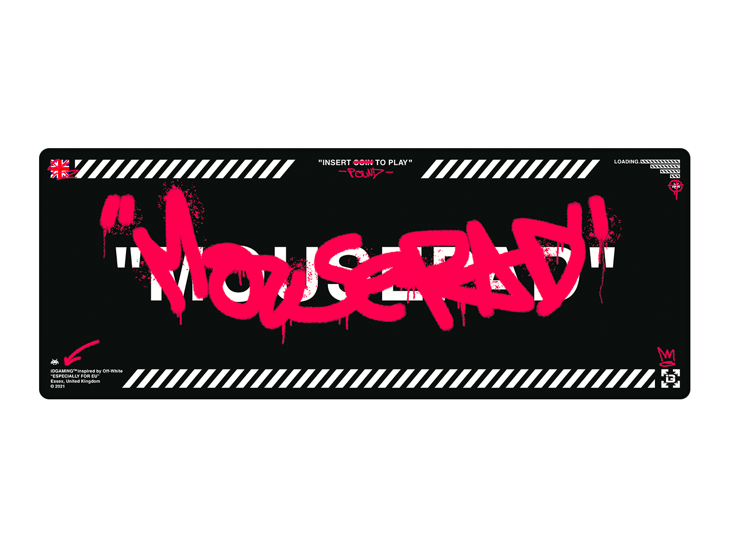 Graffiti Mousepad Black