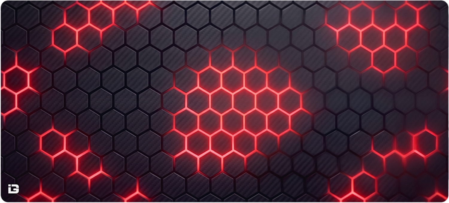 Hex Grid Red