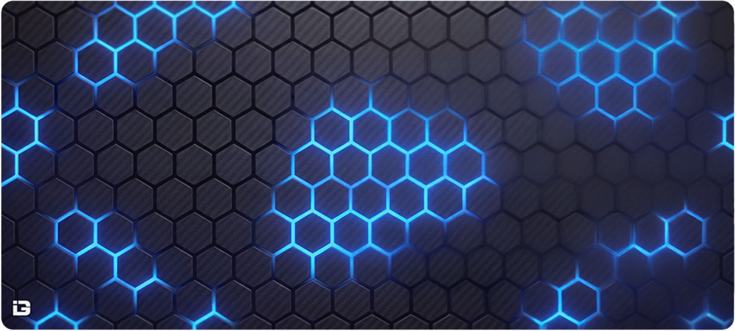 Hex Grid Blue